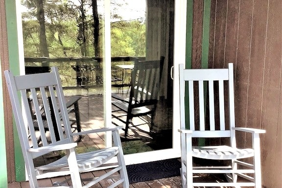 Back porch sitting area.