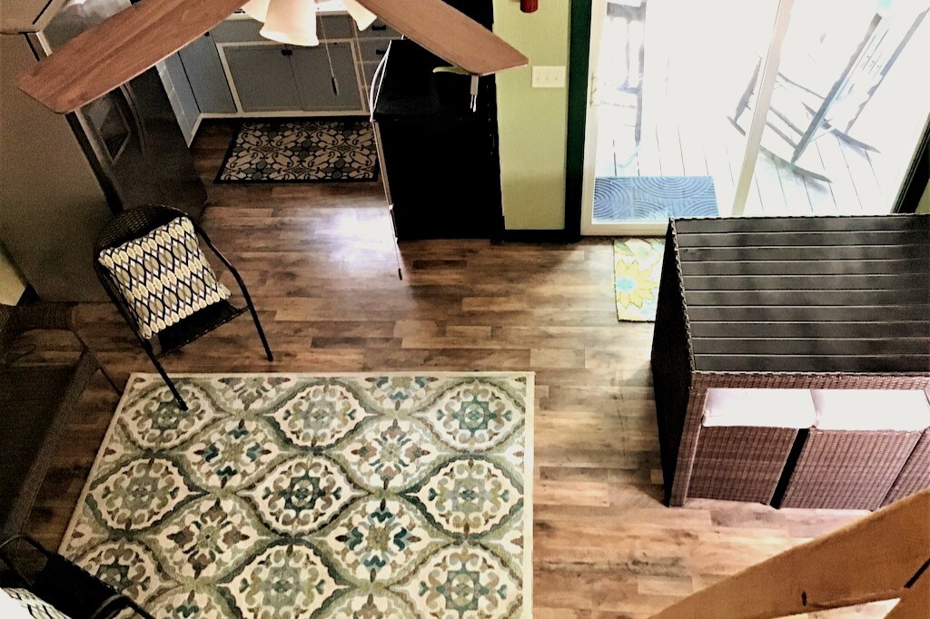View from upstairs loft looking down.