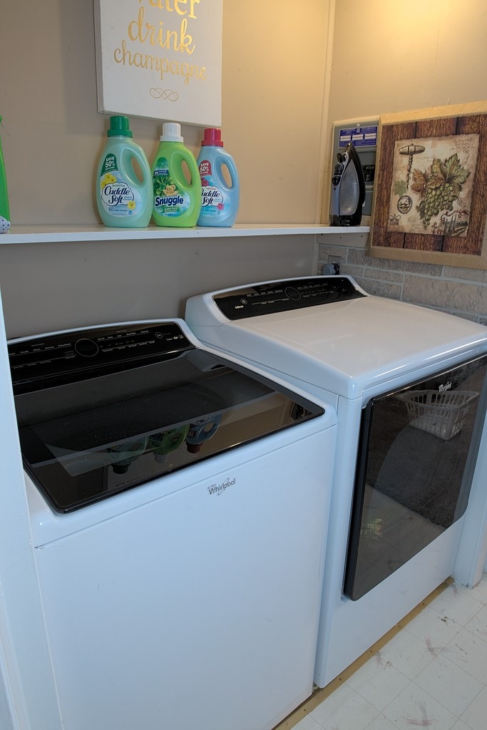 Need to do Laundry ? Iron, water bottle & ironing board in bedroom closet.
