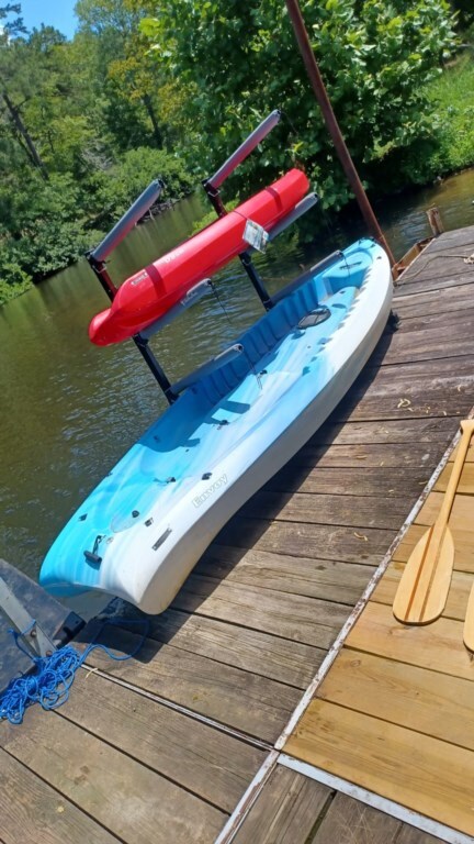 kayaks, paddle boards, fifing boats and tritoon party barges are available for rental while you stay with us.